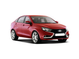 Lada Vesta Цвет: Красный Сердолик