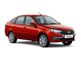 Lada Новая Granta лифтбек Цвет: Красный "Сердолик"